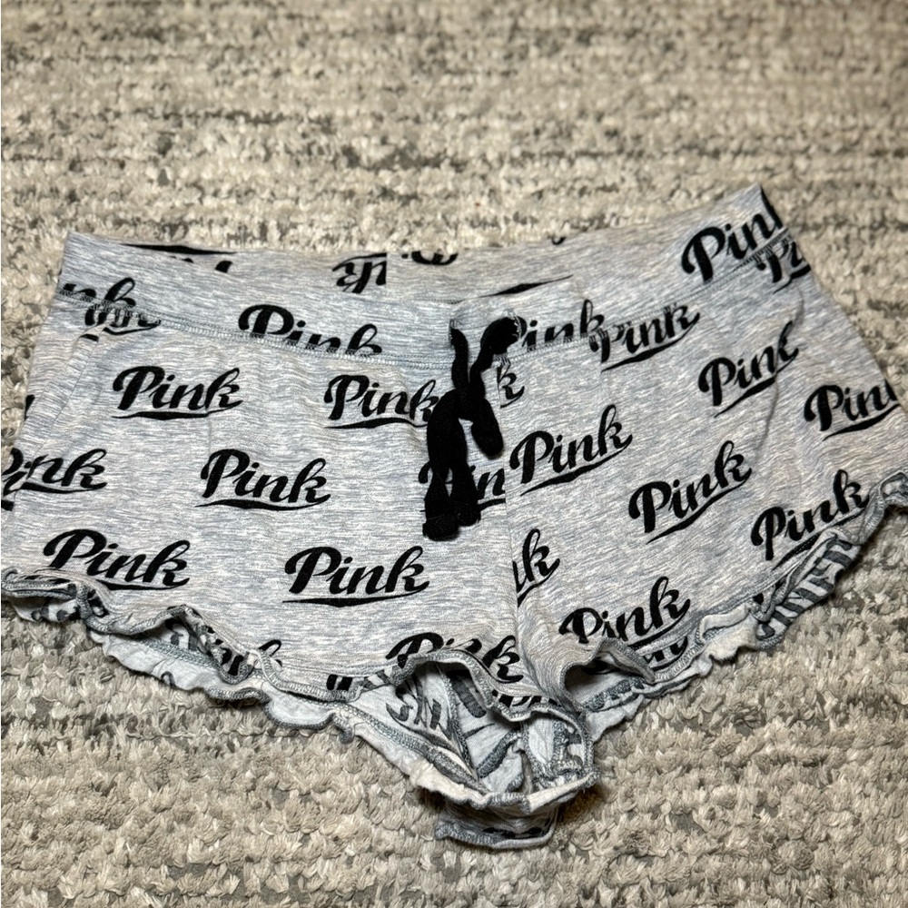 PINK Victoria's Secret Gray Sleep Shorts
